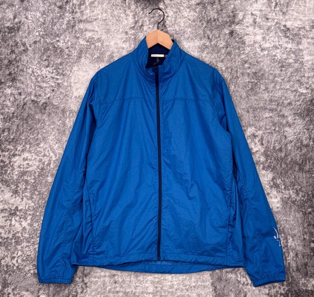 IBEX Jacket XL Mens High Visibility Lightweight Windbreaker Merino Wool Lined